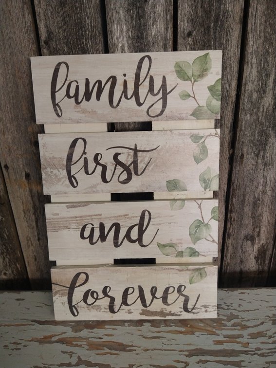 Family First and Forever Wall Decor