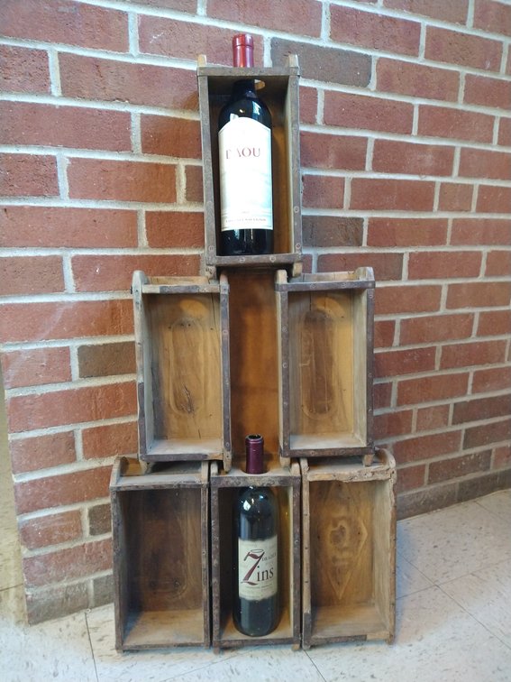 Hanging Wooden Wine Rack