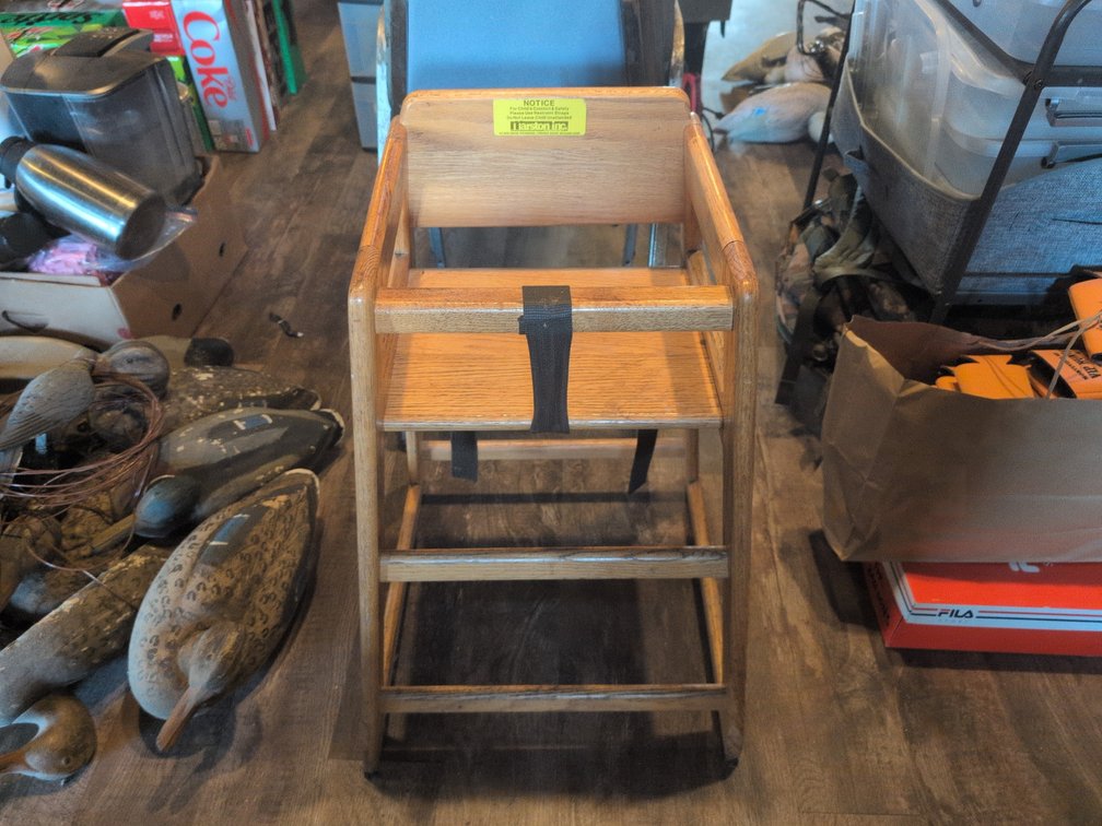 WOODEN HIGH CHAIR