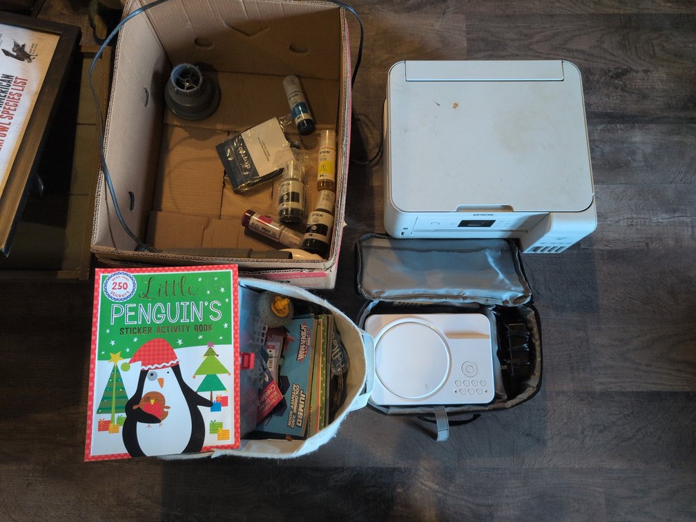 EPSON PRINTER, PROJECTOR, AND OTHER ITEMS