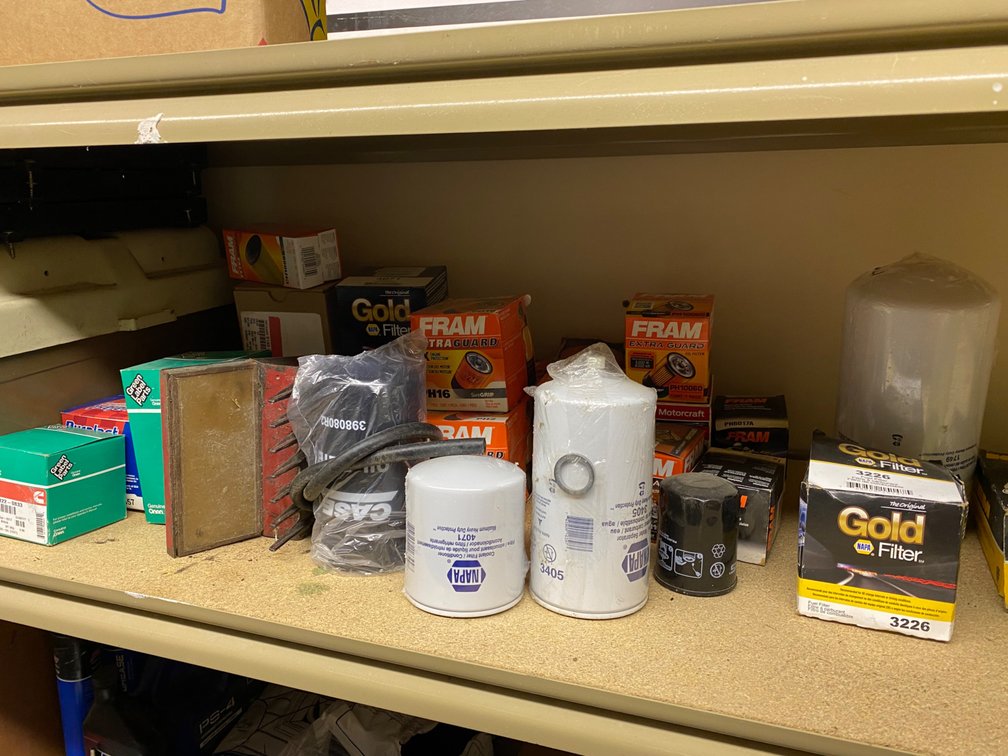 OIL FILTERS AND BATTERY BOX