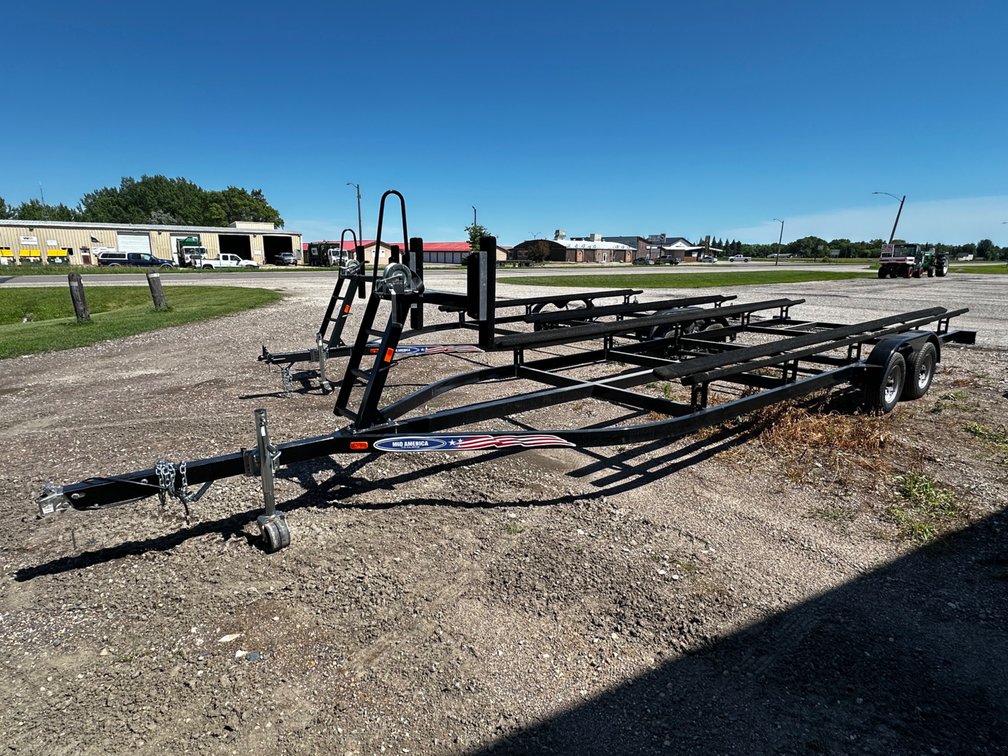 NEW 2022 MID AMERICAN PONTOON BUNK TRAILER PT24T 24' 