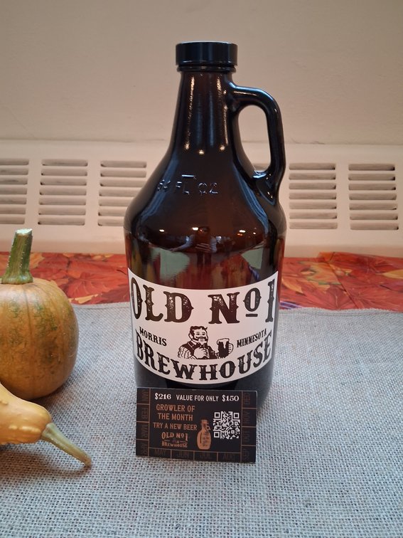 OLD NO. 1 BEER GROWLER A MONTH FOR A YEAR