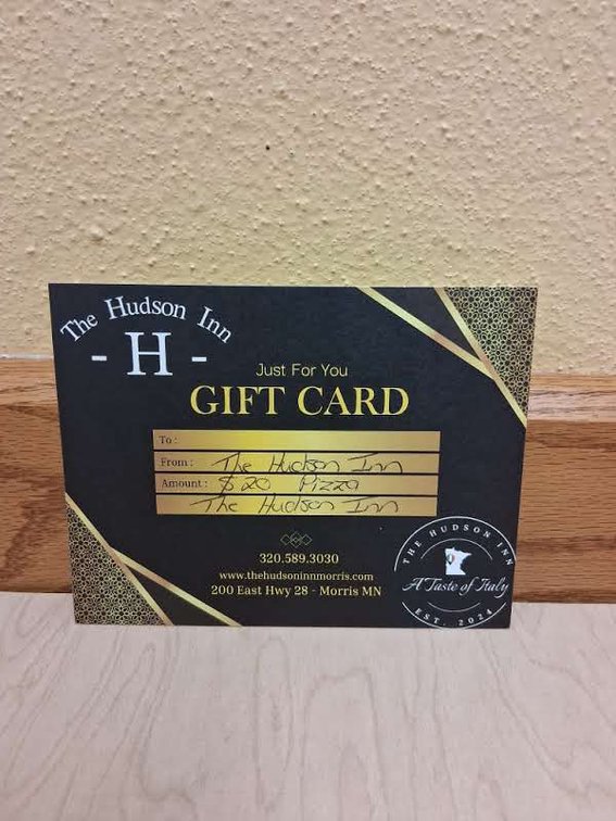 $20 PIZZA AT HUDSON INN