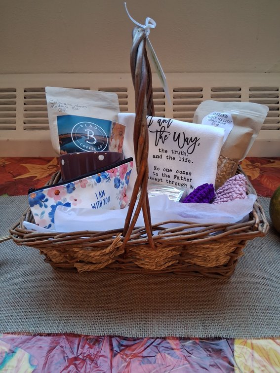COFFEE AND FAITH BASKET