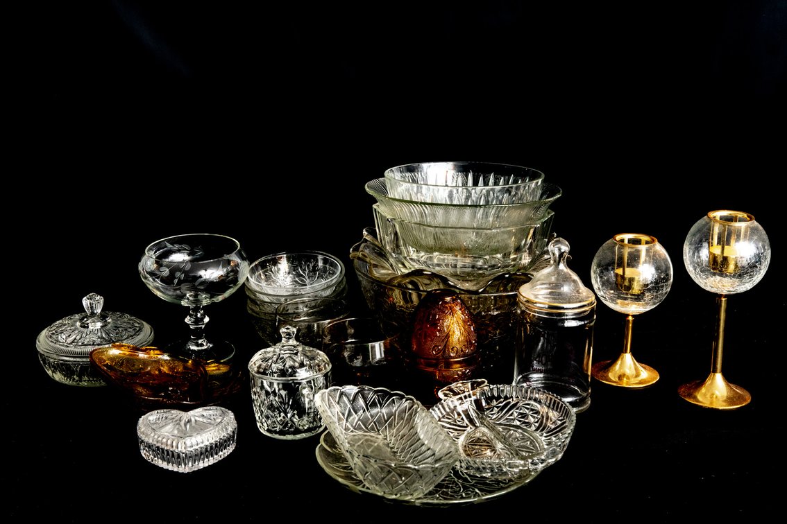 Large Glass Dishes & Decoratives Variety!