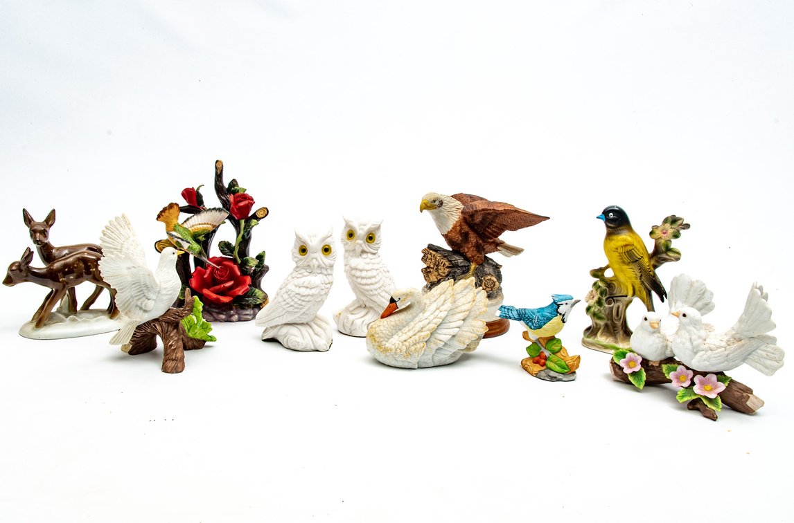 Ceramic Bird Figurines & More