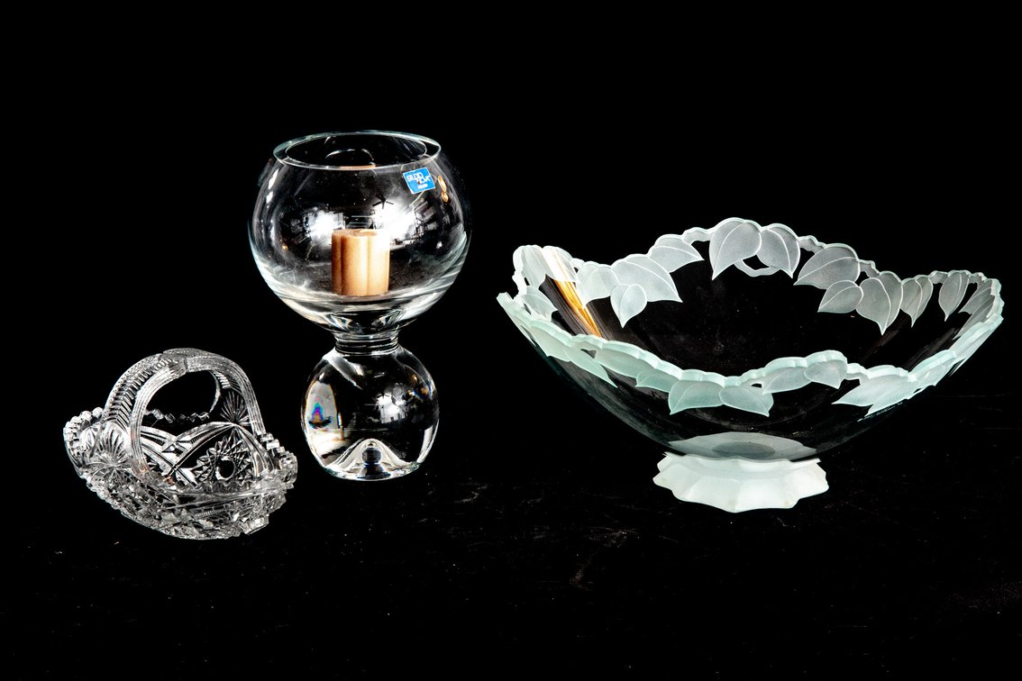 Studio Nova Candle Holder, Signed Bowl, & ...