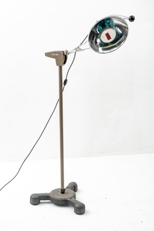 Vintage Rolling Medical Floor Lamp