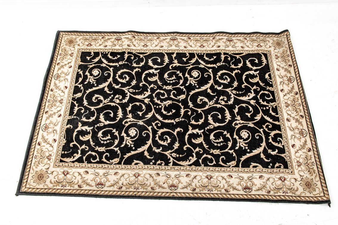 Roma Black Area Rug