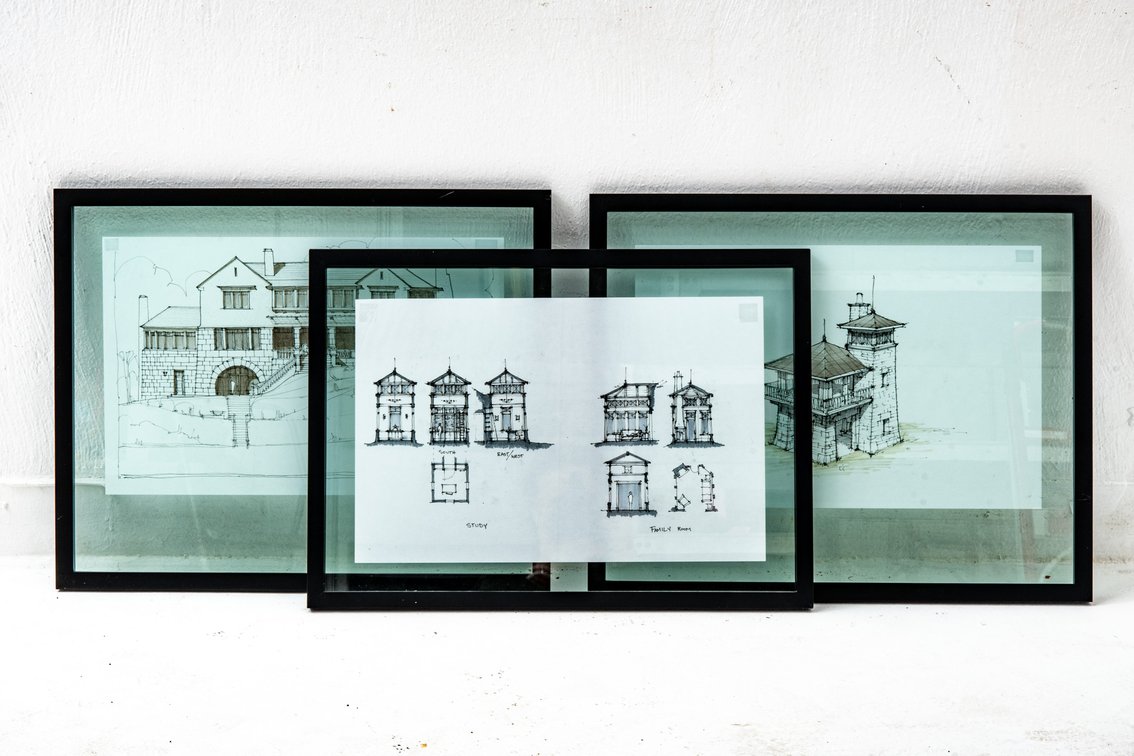 Framed Architecture & Floor Plan Drawings