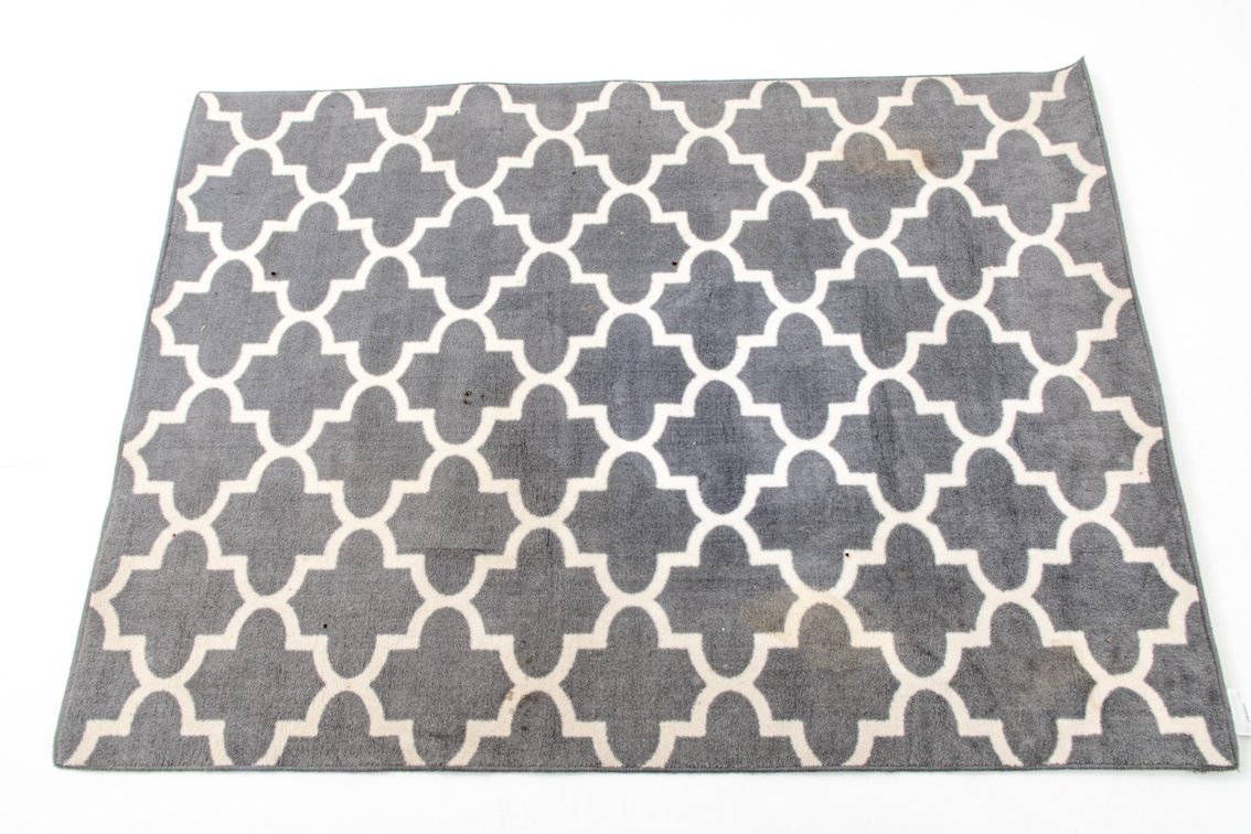 Threshold Grey Fretwork Area Rug