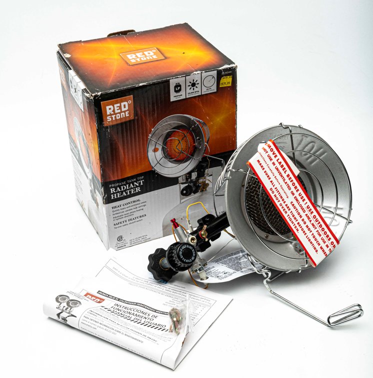 Red Stone Propane Tank Top Radiant Heater NIB