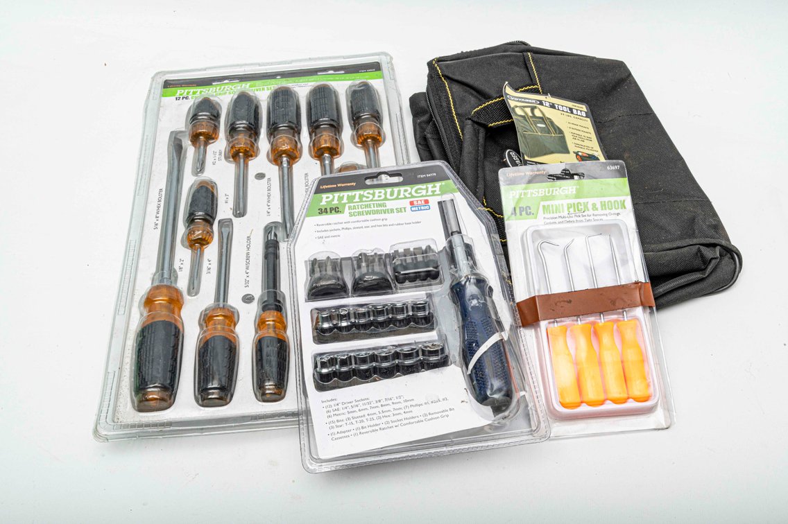 IOP Pittsburg Tools & 12" Tool Bag
