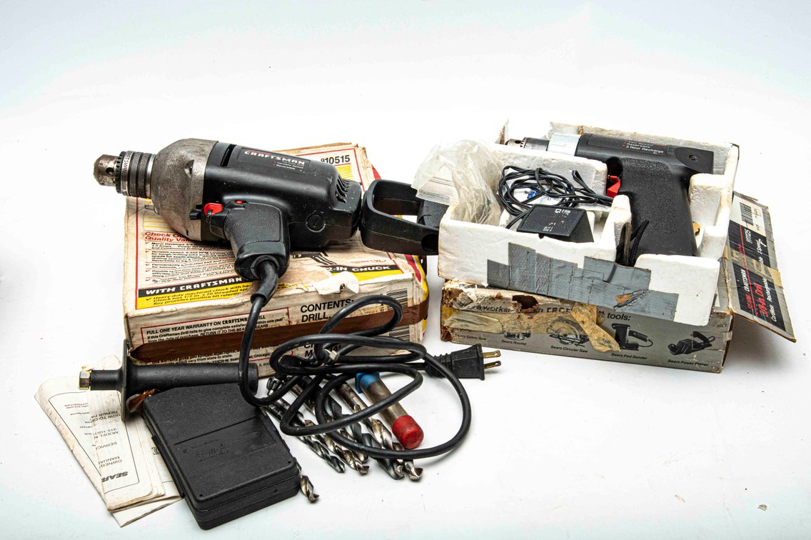 Craftsman 1 Cordless and 1 Corded Drill