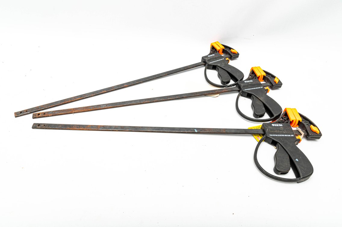 3 Great Neck 24" Ratcheting Bar Clamps