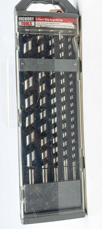 Hickory Tools 5pc Wood Auger Bit Set 3/8" to 1"