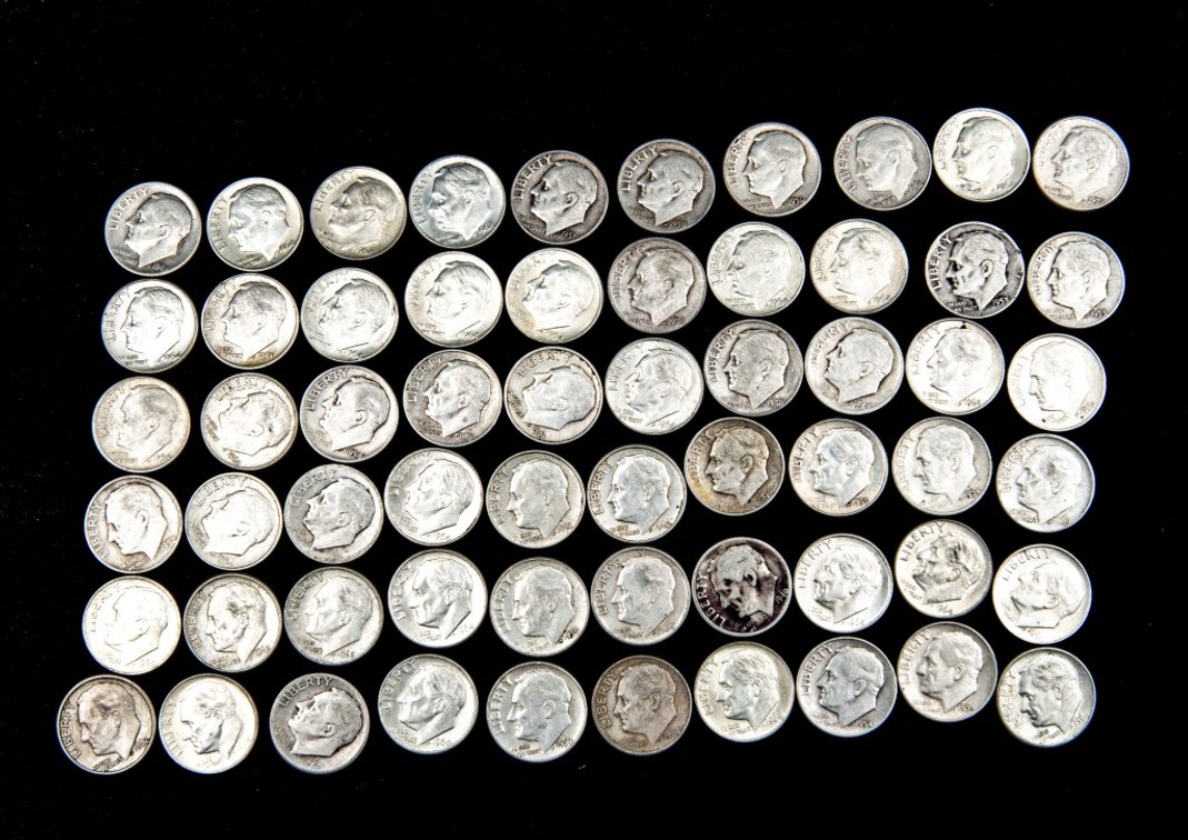 60 x Roosevelt Silver Dimes