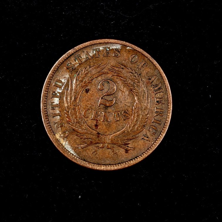 1865 Civil war era 2 Cent Coin