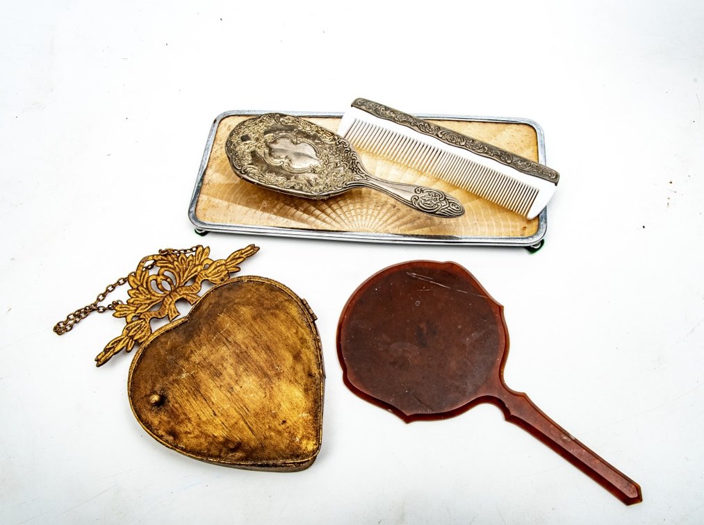 Vanity Set- Silver Plate and More