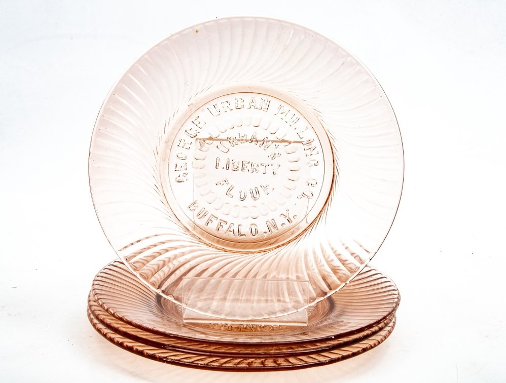 Urban's Liberty Flour Depression Glass Plates