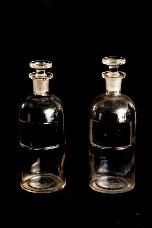 Two W C & Co. Apothecary Bottles 1875-1901