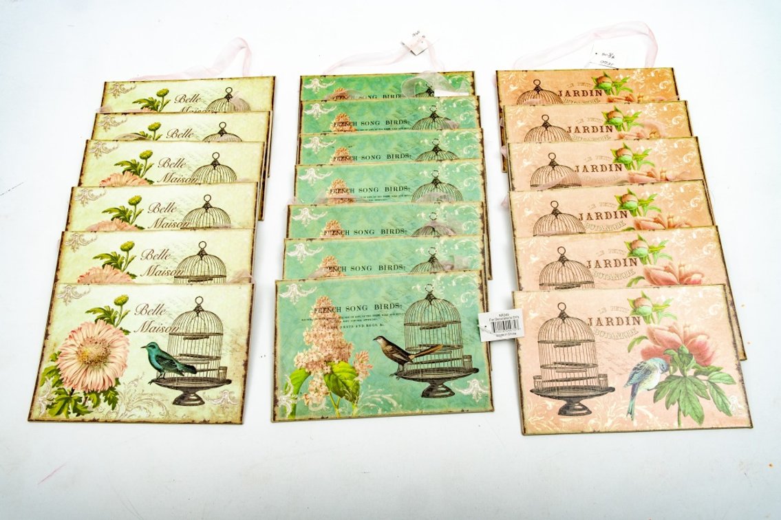 19 Pieces of Tin Wall Decor