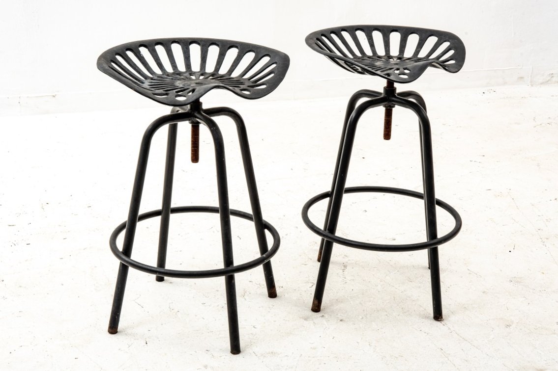 Two- Tractor Seat Stools