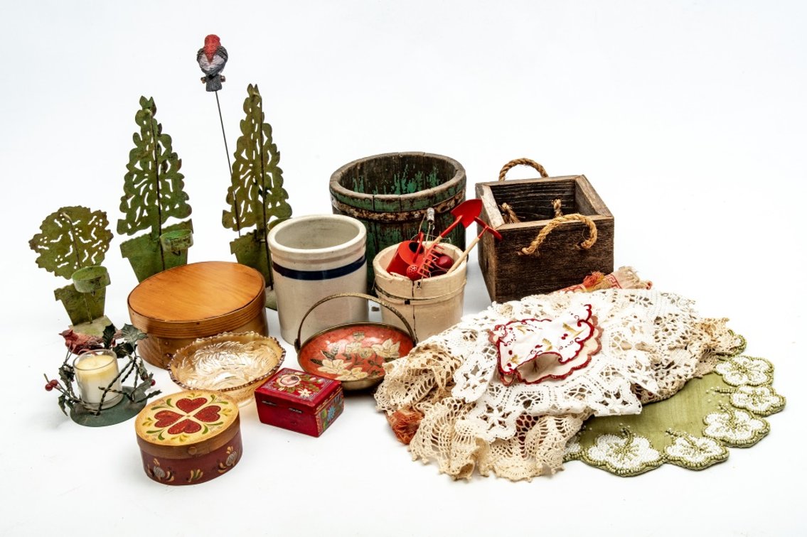 Tea Light Holders, Small Crock, Trinket Dishes...