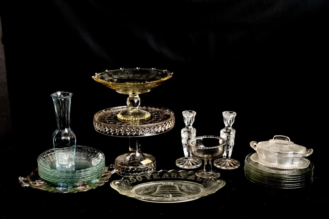 Vintage and Antique Glassware - Bread Trays, Pedestalled Cake Plates & More