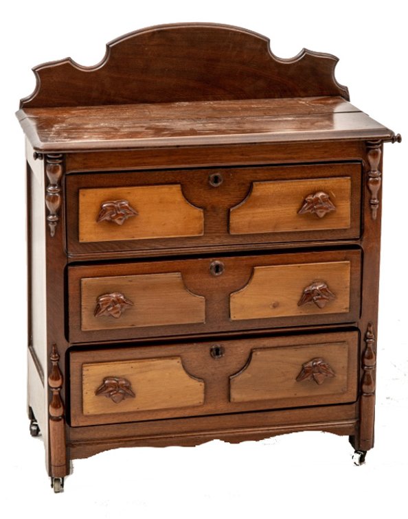 Small Chest of Drawers w/ Carved Acorn Handles