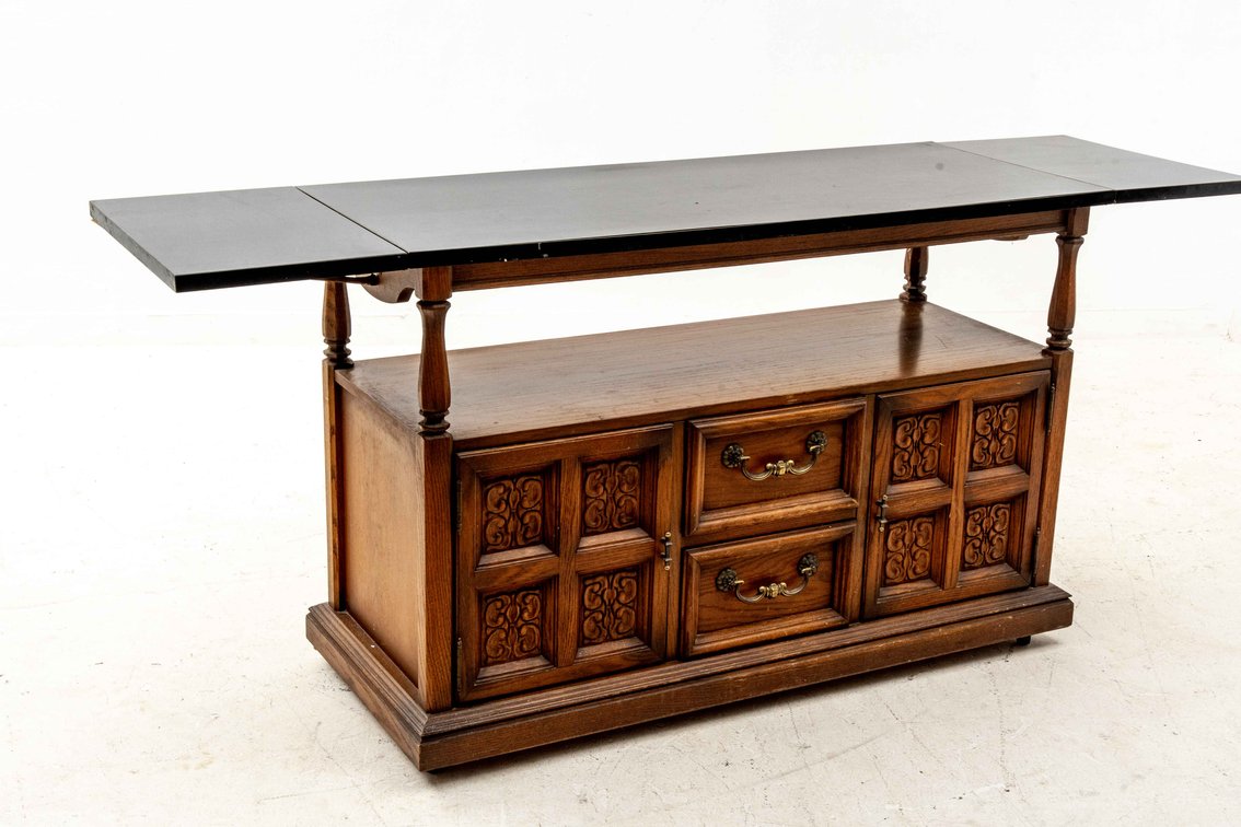 Sideboard w/ Contrast Drop Leaf Surface Top