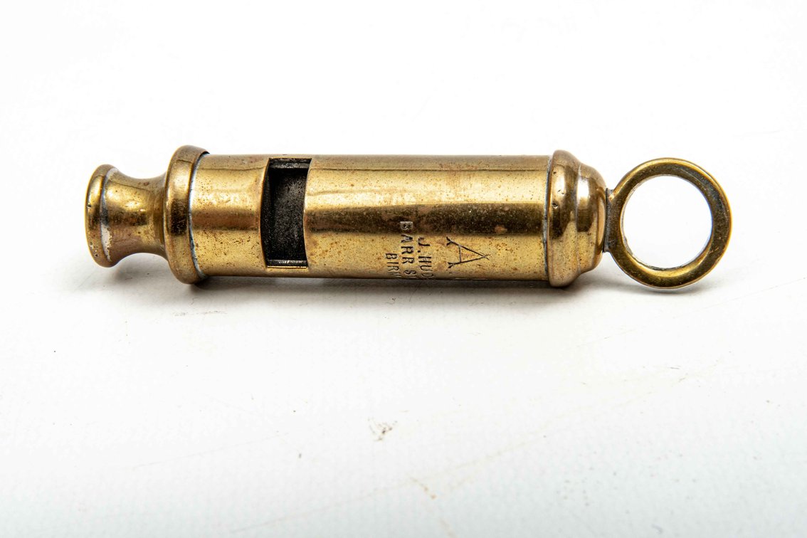 Brass Military WWII Era Whistle