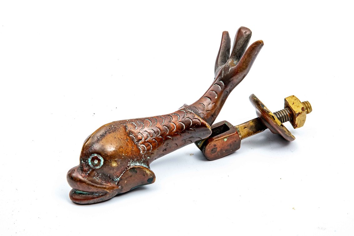 Victorian Era Dolphin (Fish) Door Knocker