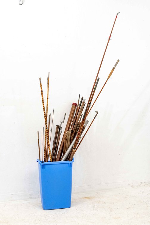 Unsorted Cane Pole & Fishing Rod Lot