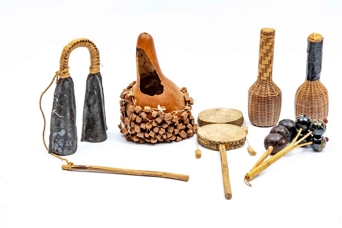 Tribal Instruments - Damru, Oghene Bells, & More