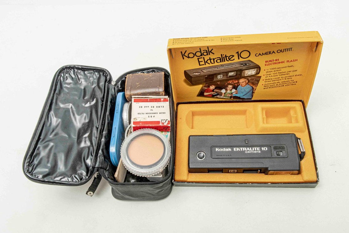 Kodak Ektralite 10 Camera, Heiland Tilt-A-Mite ...
