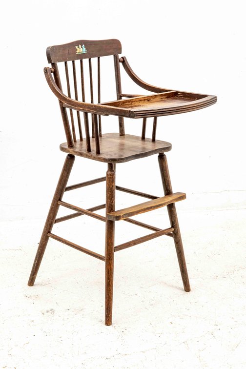 Adorable Wooden High Chair