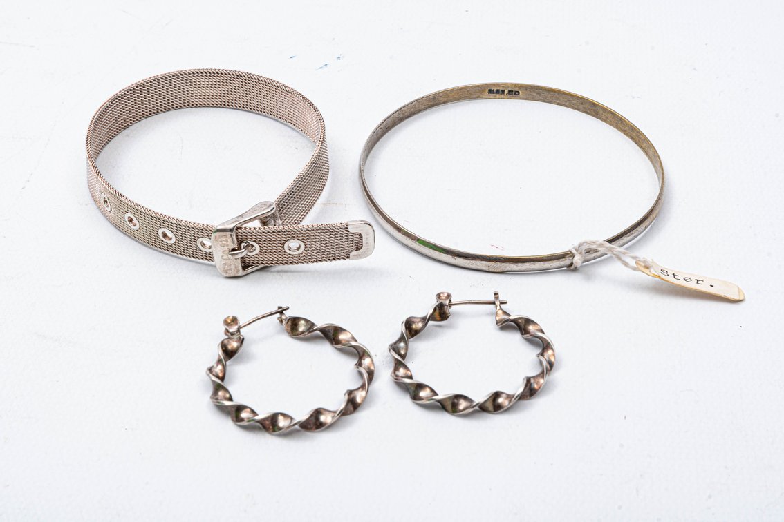 Tiffany 925 Bracelet, Sterling Earrings & Bracelet