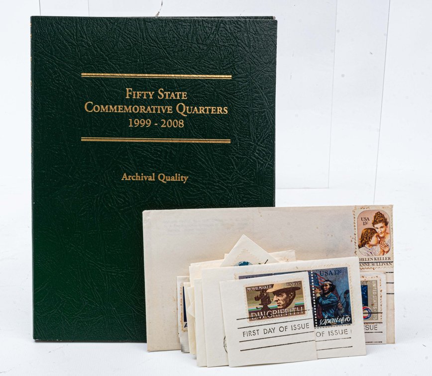 State Quarters & First Day Issue Stamps