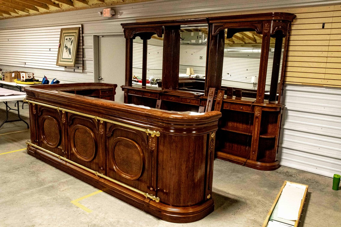 9 Piece- Wrap Around Bar With Back Bar