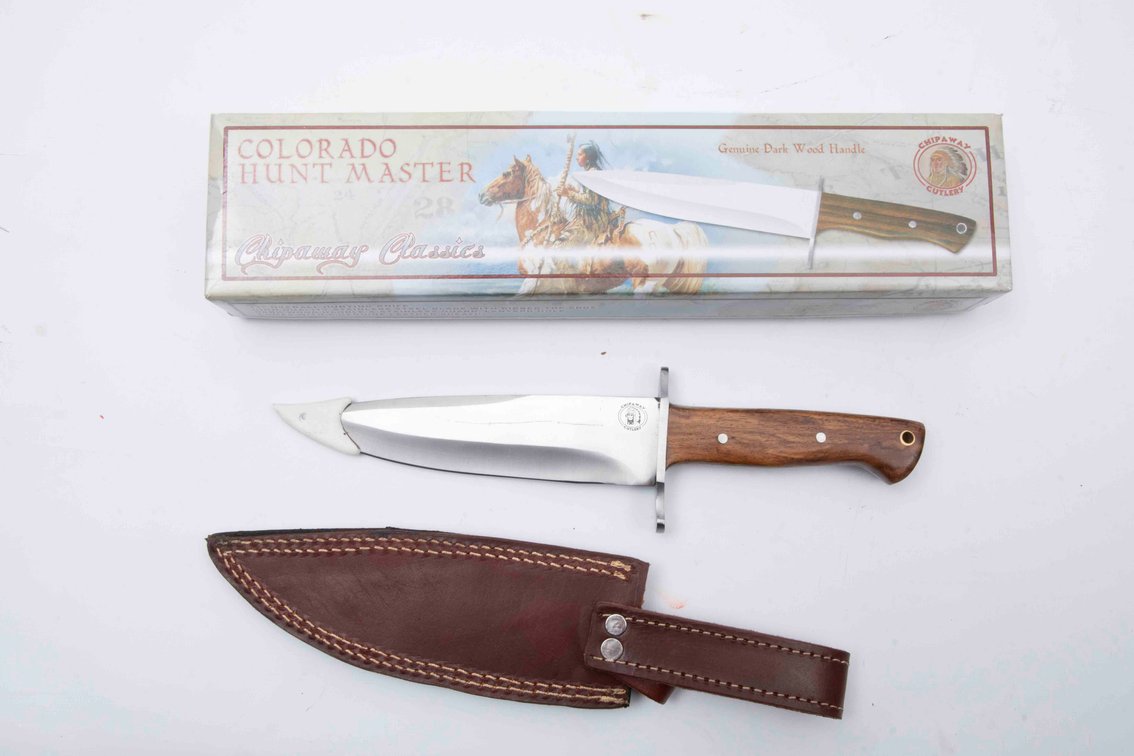 Bowie- Fixed Blade with Leather Sheath