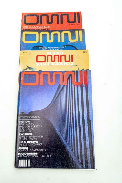 OMNI- 1978-81 Sci-Fi Periodicals Including 1st Issue