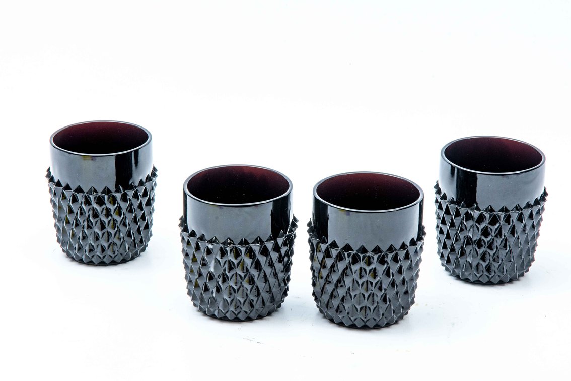 Tiara Black Diamond Point Amethyst Rock Tumblers