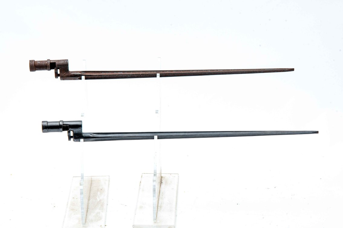Two- Russian M1891/30 Socket Chisel Bayonets