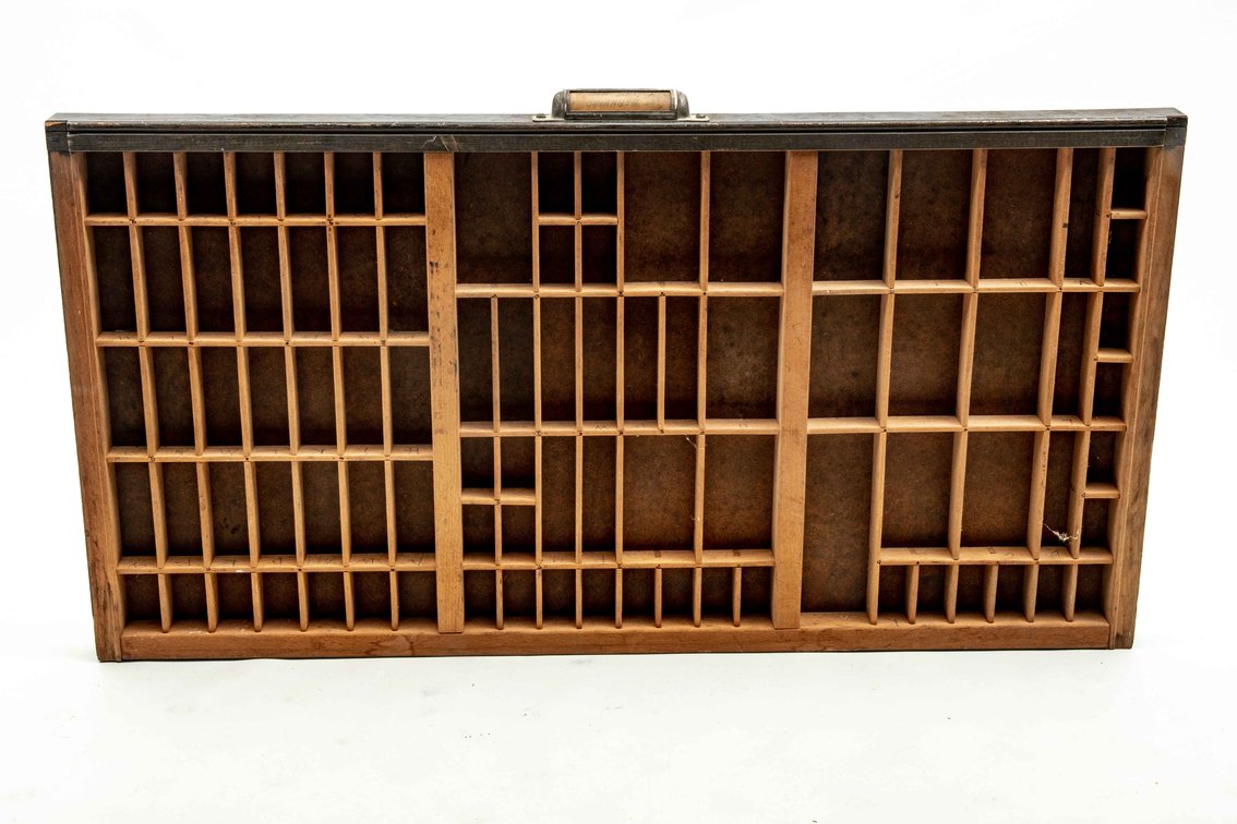 Wooden Typeset Letter Press Drawer