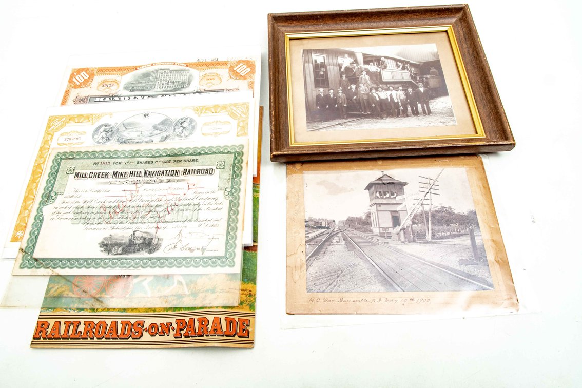 RR Stock Certificates, Railroads on Parade, Photographs, & ..