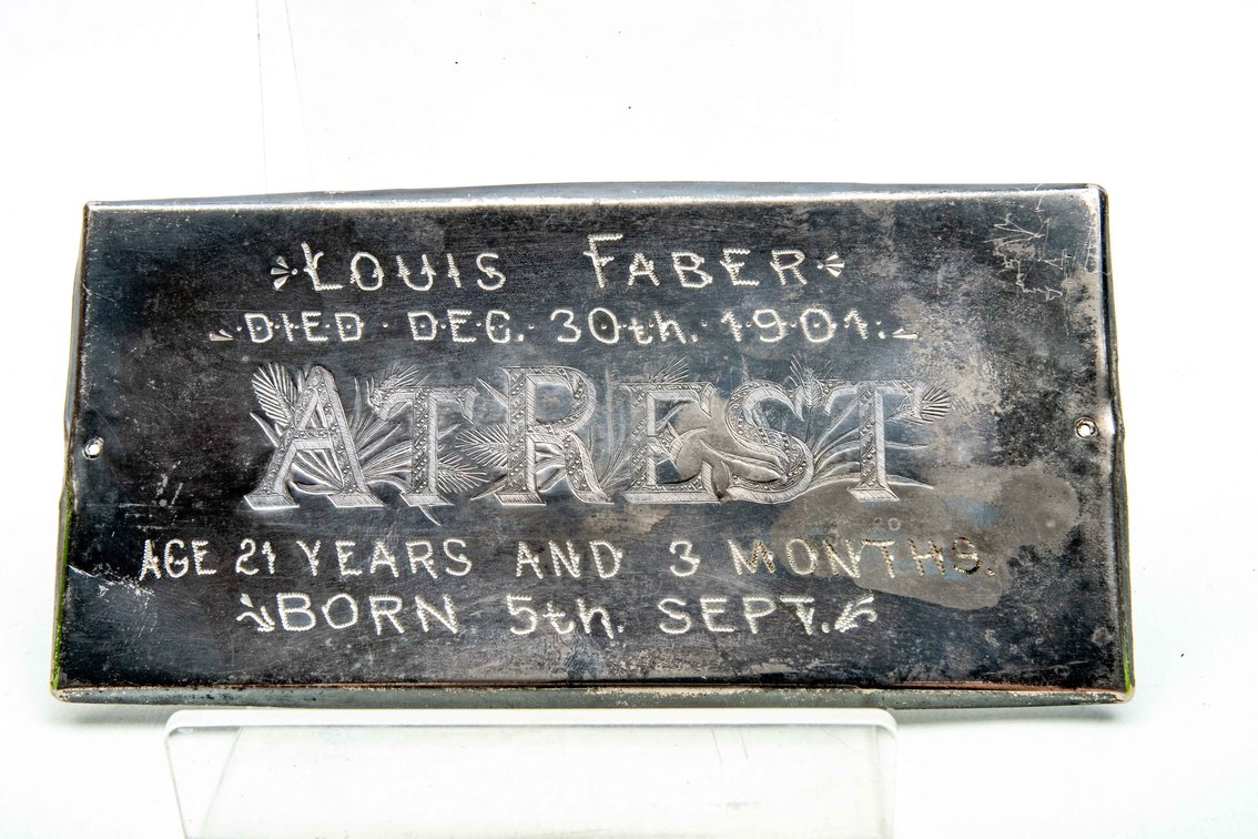 20th Century Casket/Coffin Plaque