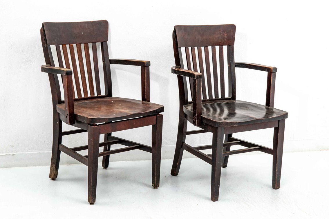 2 Heywood-Wakefield Banker/Office Chairs