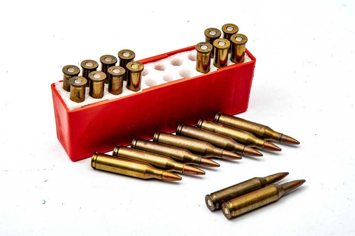 30-30- 13 rounds/ .243- 9 rounds